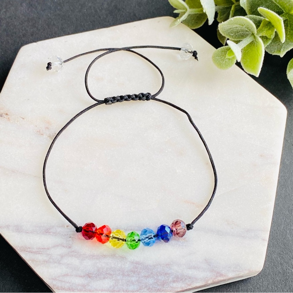 Chakra Swarovski Crystal Adjustable Bracelet